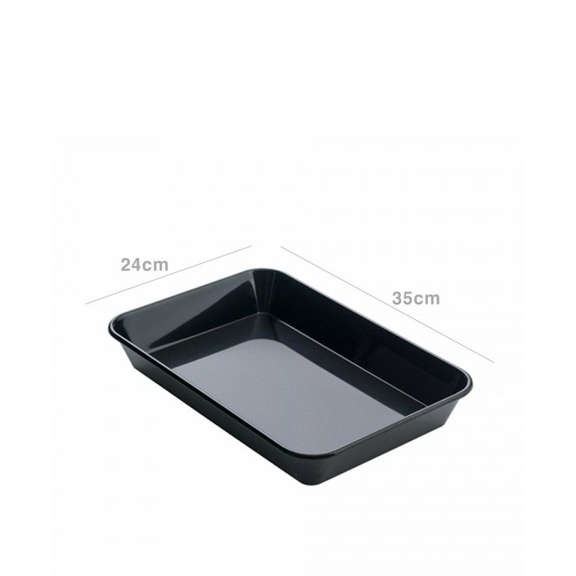 Tabuleiro Fundo Preto 35X24X4cm Tabuleiro Fundo Preto 35X24X4cm