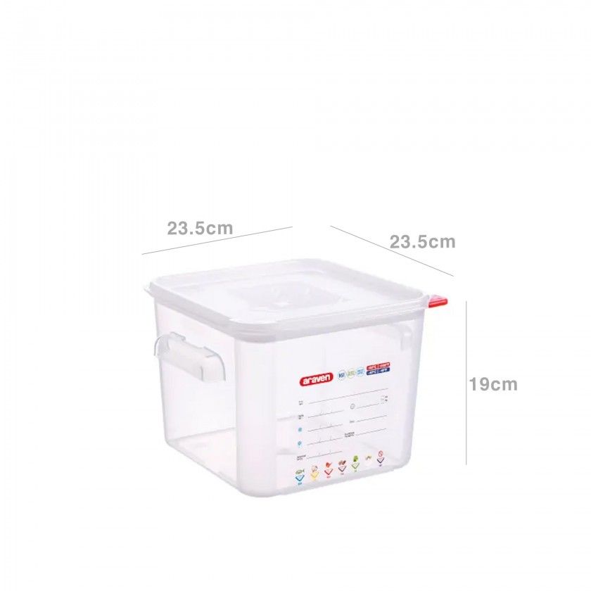 Caixa Hermética Polipropileno Quadrada Caixa Hermética Polipropileno Quadrada