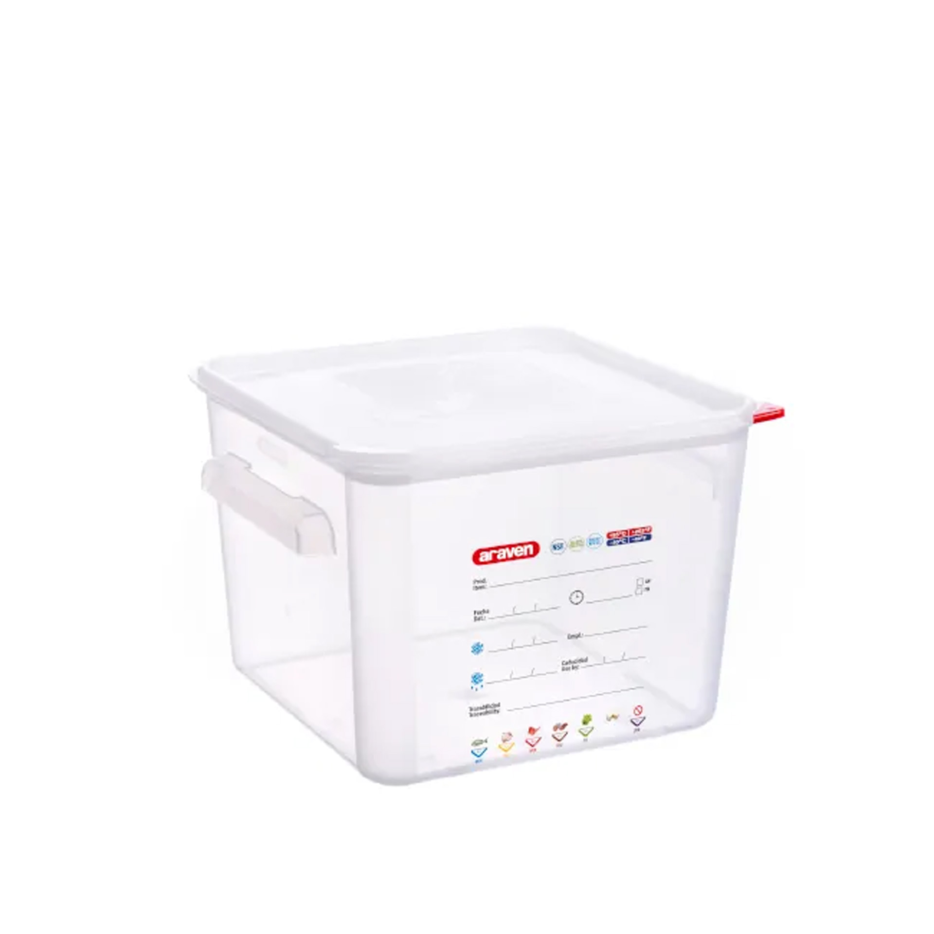 Caixa Hermética Polipropileno Quadrada 12L 29X29X21cm