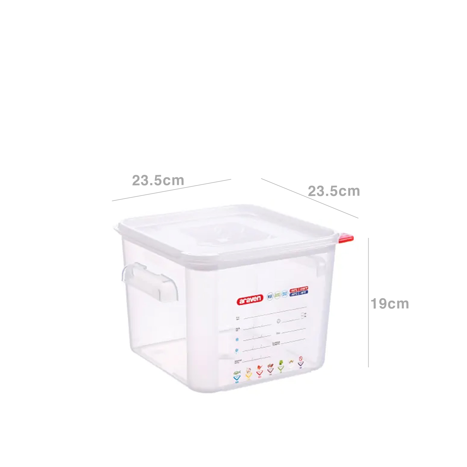 Caixa Hermética Polipropileno Quadrada