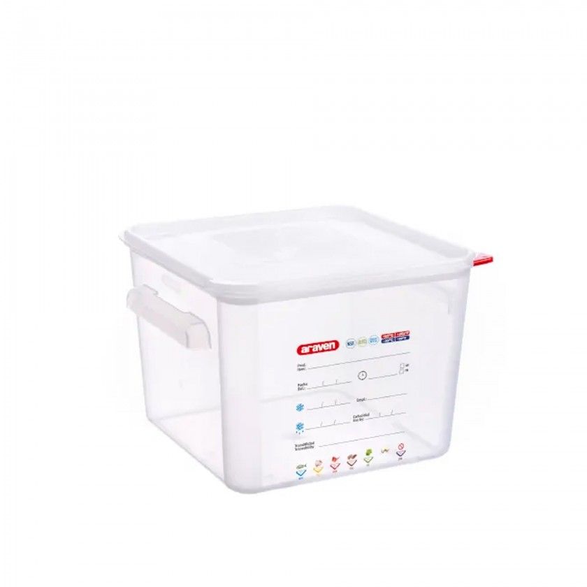 Caixa Hermética Polipropileno Quadrada 12L 29X29X21cm Caixa Hermética Polipropileno Quadrada 12L 29X29X21cm