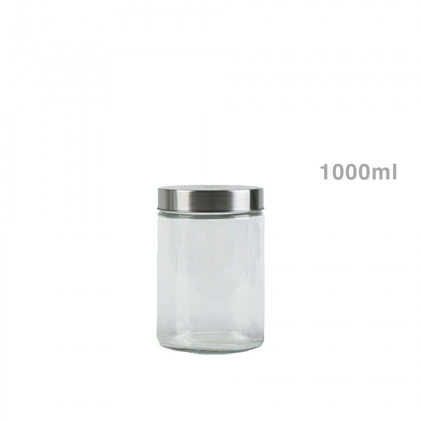 Frasco Hermético Vidro com Tampa Metal 1000ml Frasco Hermético Vidro com Tampa Metal 1000ml