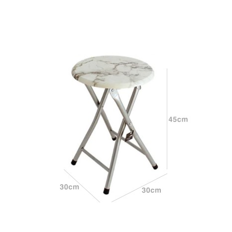 Banco Dobr�vel Redondo M�rmore Light 30X30X45cm - Image product