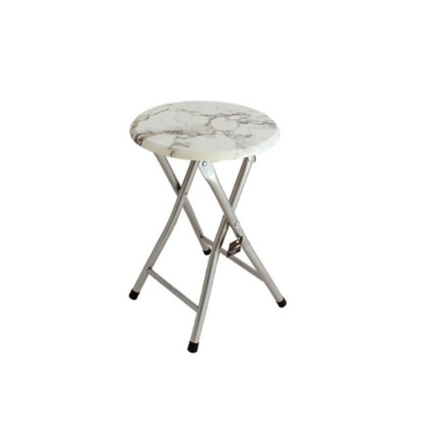 Banco Dobr�vel Redondo M�rmore Light 30X30X45cm - Image product