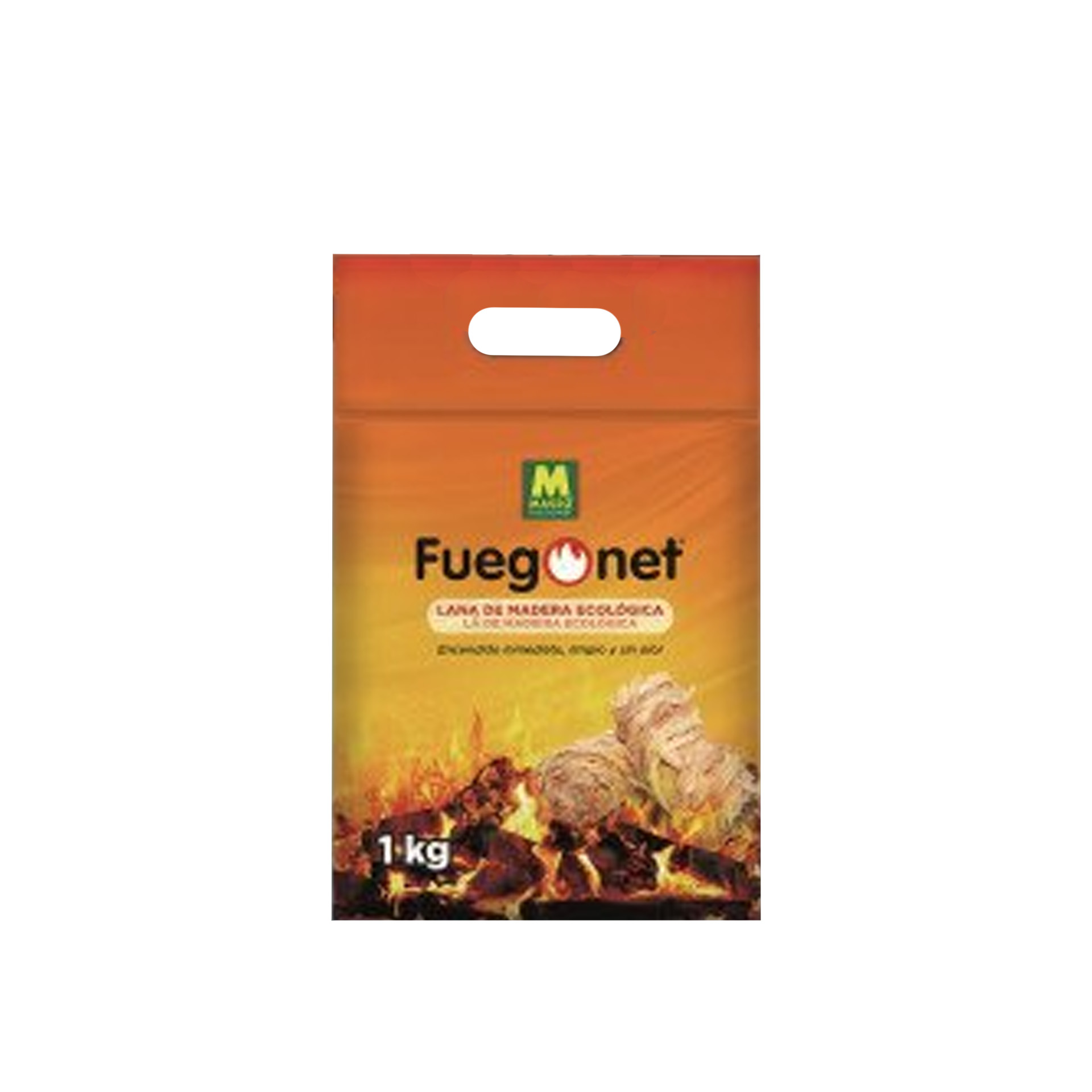 Acendalha Lã de Madeira Ecológica 1KG