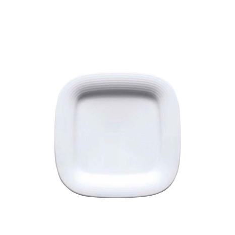 Prato Duo Quadrado Branco 19cm - Image product