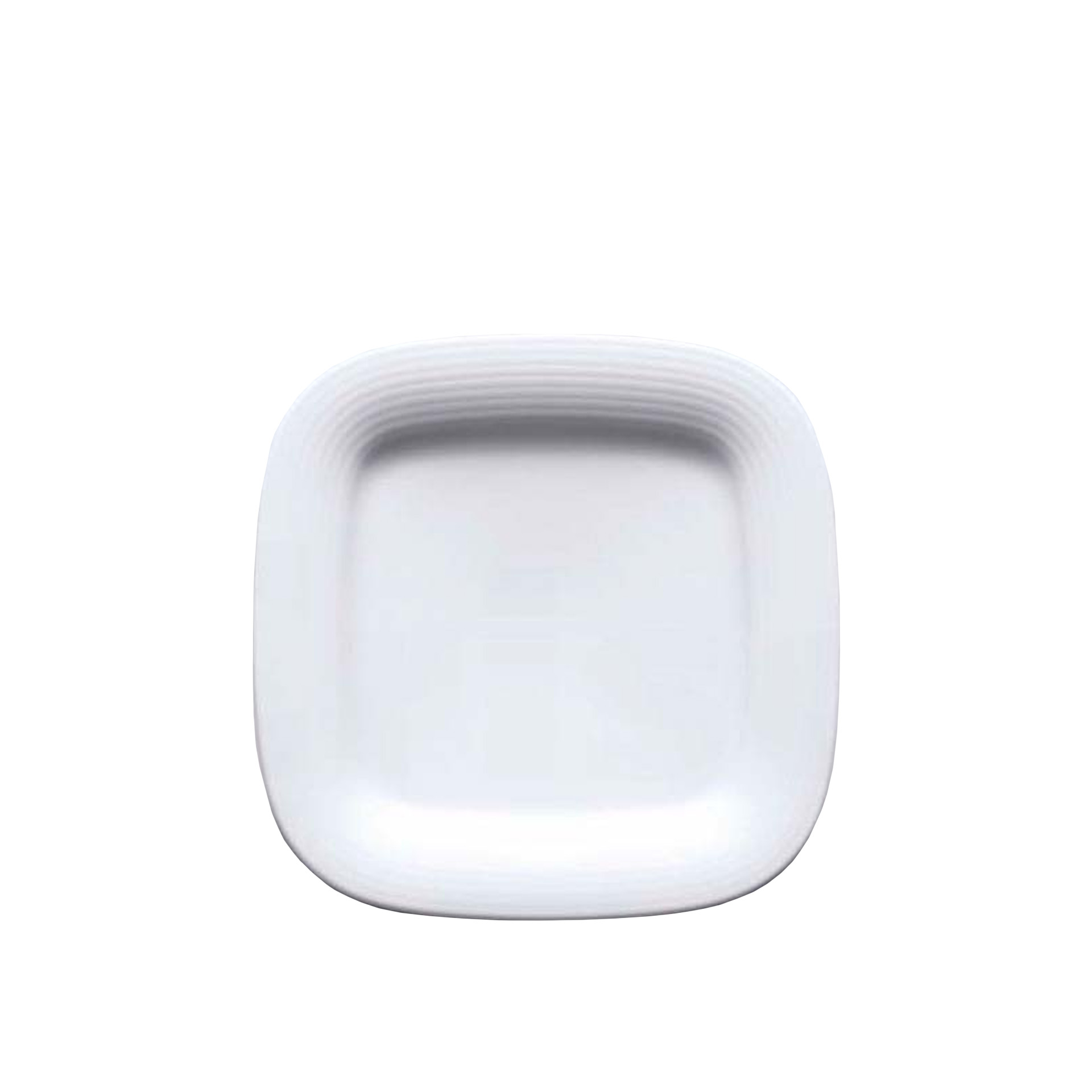 Prato Duo Quadrado Branco 19cm