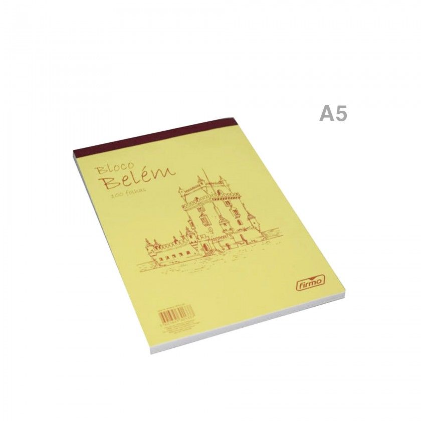 Bloco Apontamentos Belm Quadriculado A5 100 Folhas