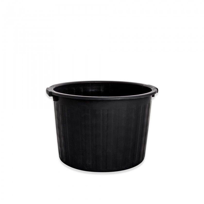Selha Vindima Plstico Redondo Preto 42l 48X31cm