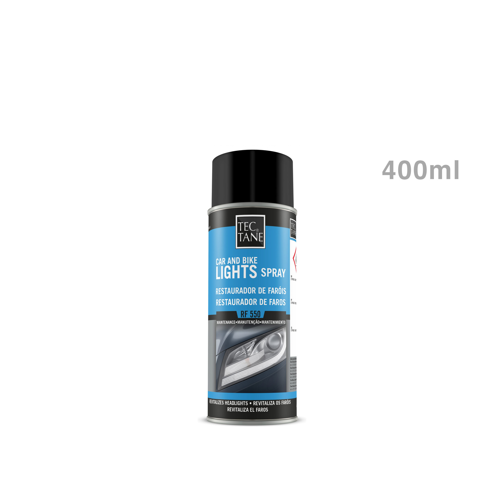 Spray Manutenção Restaurador Faróis 400ml