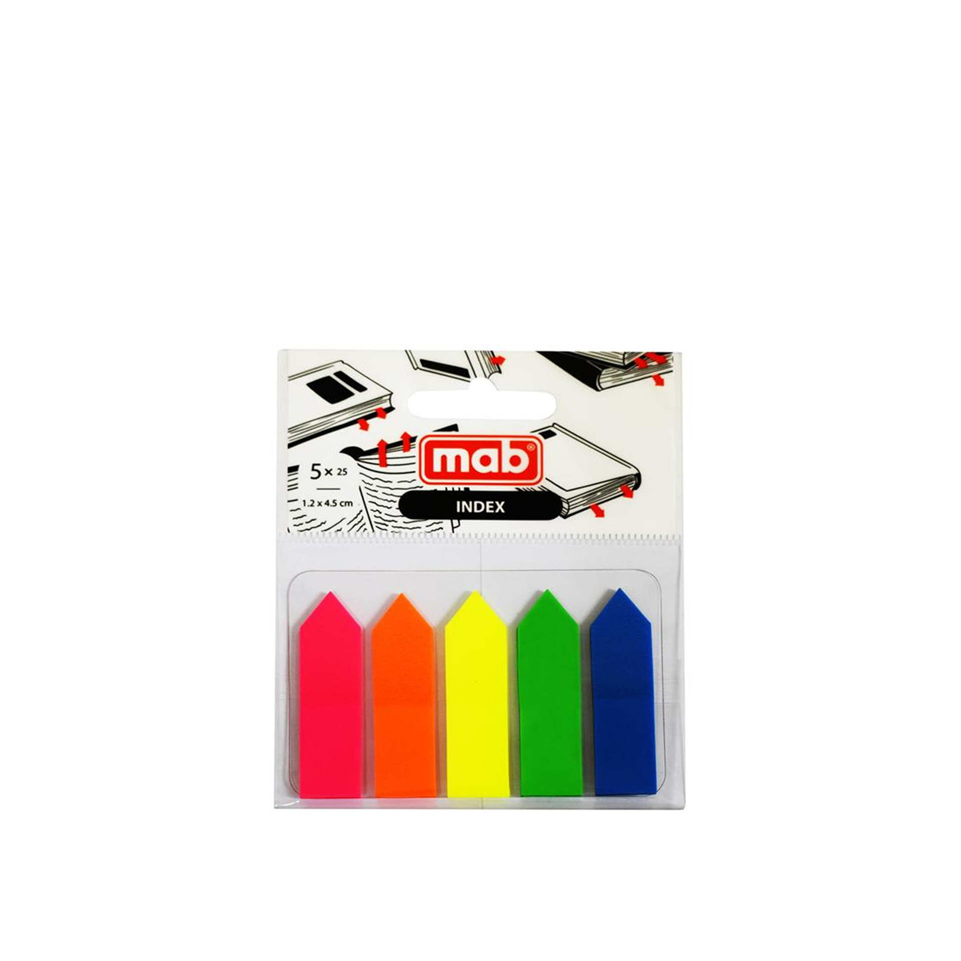 Bloco Etiquetas Setas 12X45mm