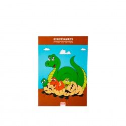 Livro Colorir Dinossauro com Filhotes
