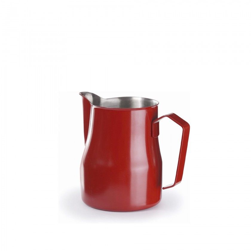 Leiteira Barista Inox Vermelho 500ml