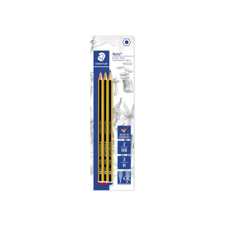 Lápis Grafite Noris Blister 2HB Pack 3 - Image product