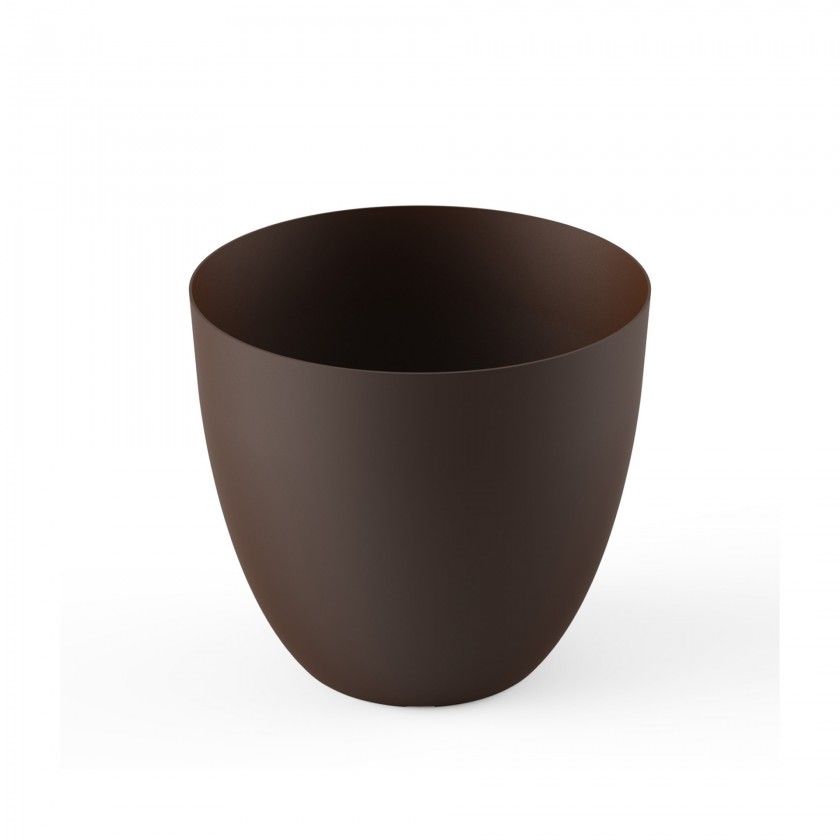 Vaso Plstico Tes Redondo Bronze 9.5L 26X23cm