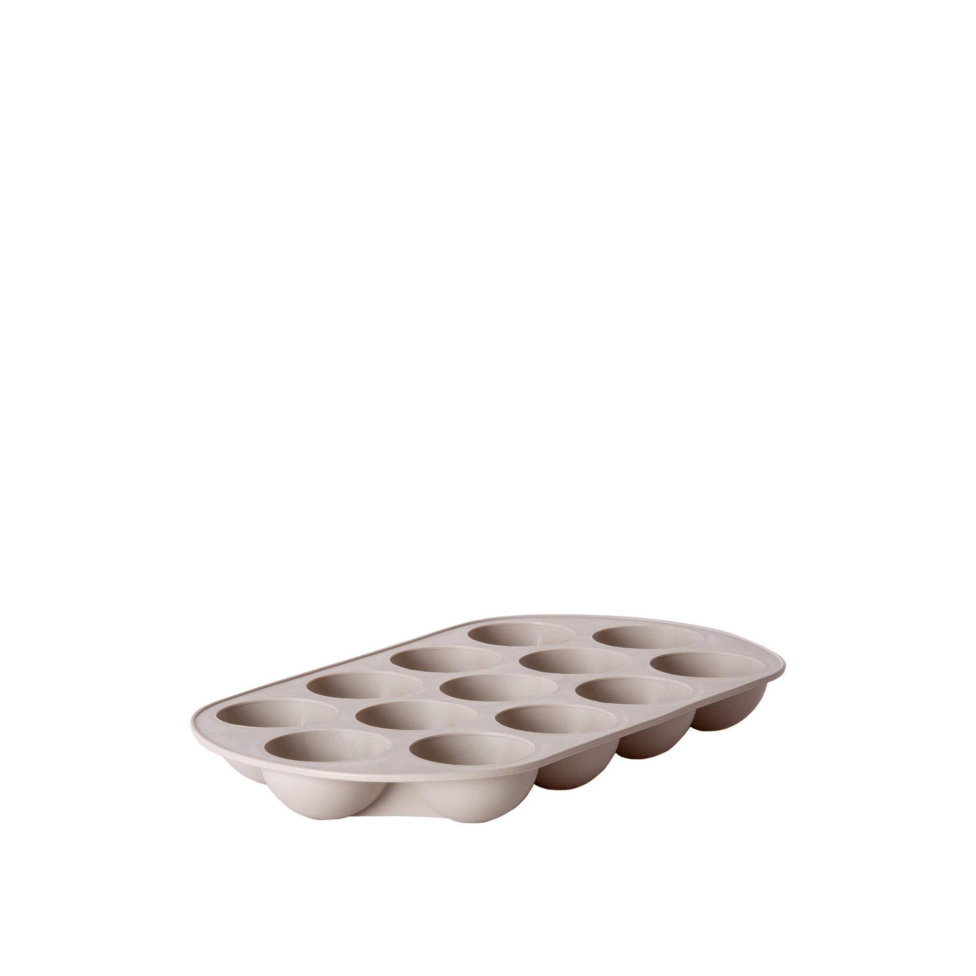 Cuvete Gelo Plástico Redondo Bege 24X13.5X2.5cm