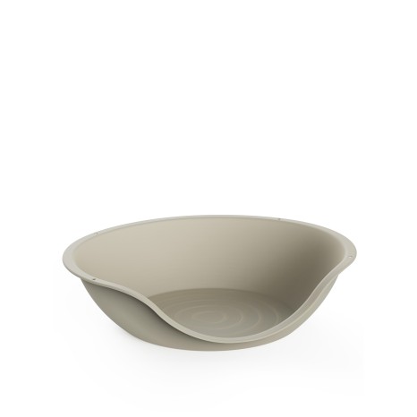 Cama Pet Plástico Oval Bege 66X53X16cm - Image product