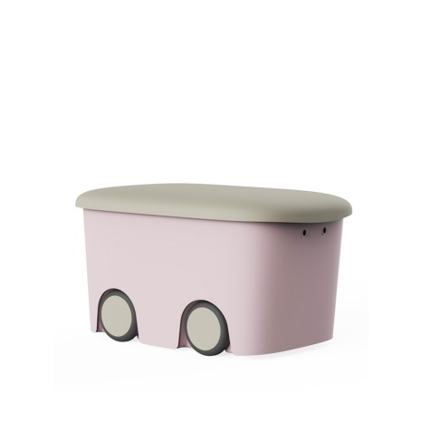 Caixa Arrumos Kids Rosa / Ecru 45L 58X38X32cm - Image product