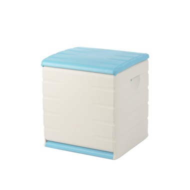 Baú Plástico Retangular Azul 190L 60X61X53cm