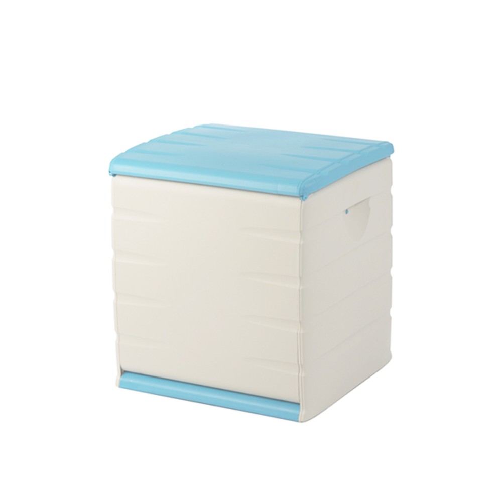 Baú Plástico Retangular Azul 190L 60X61X53cm