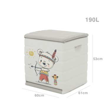 Ba� Pl�stico Retangular Tedi 190L 60X61X53cm