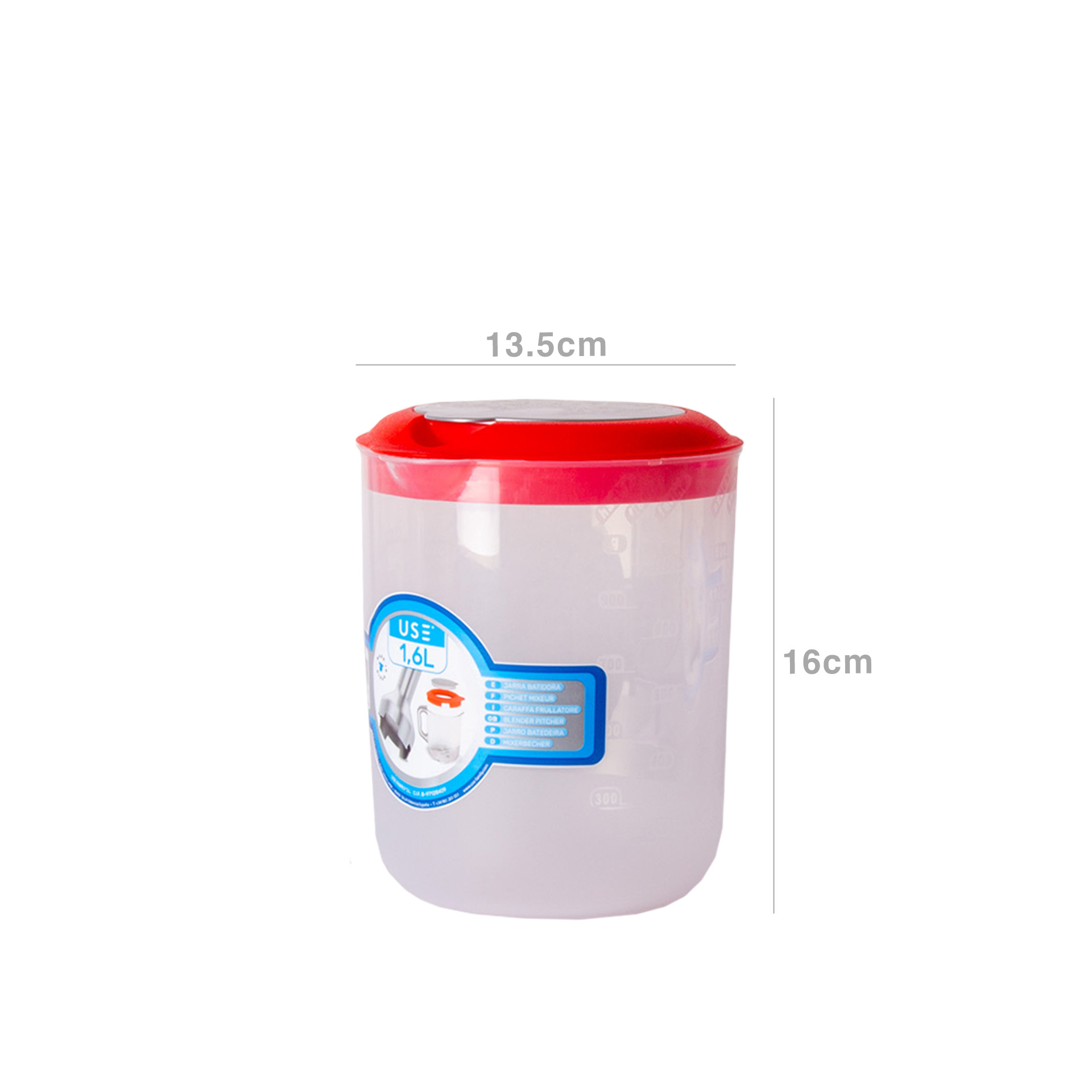 Jarro Medir / Bater Redondo Acid 1.6L 13.5X16cm