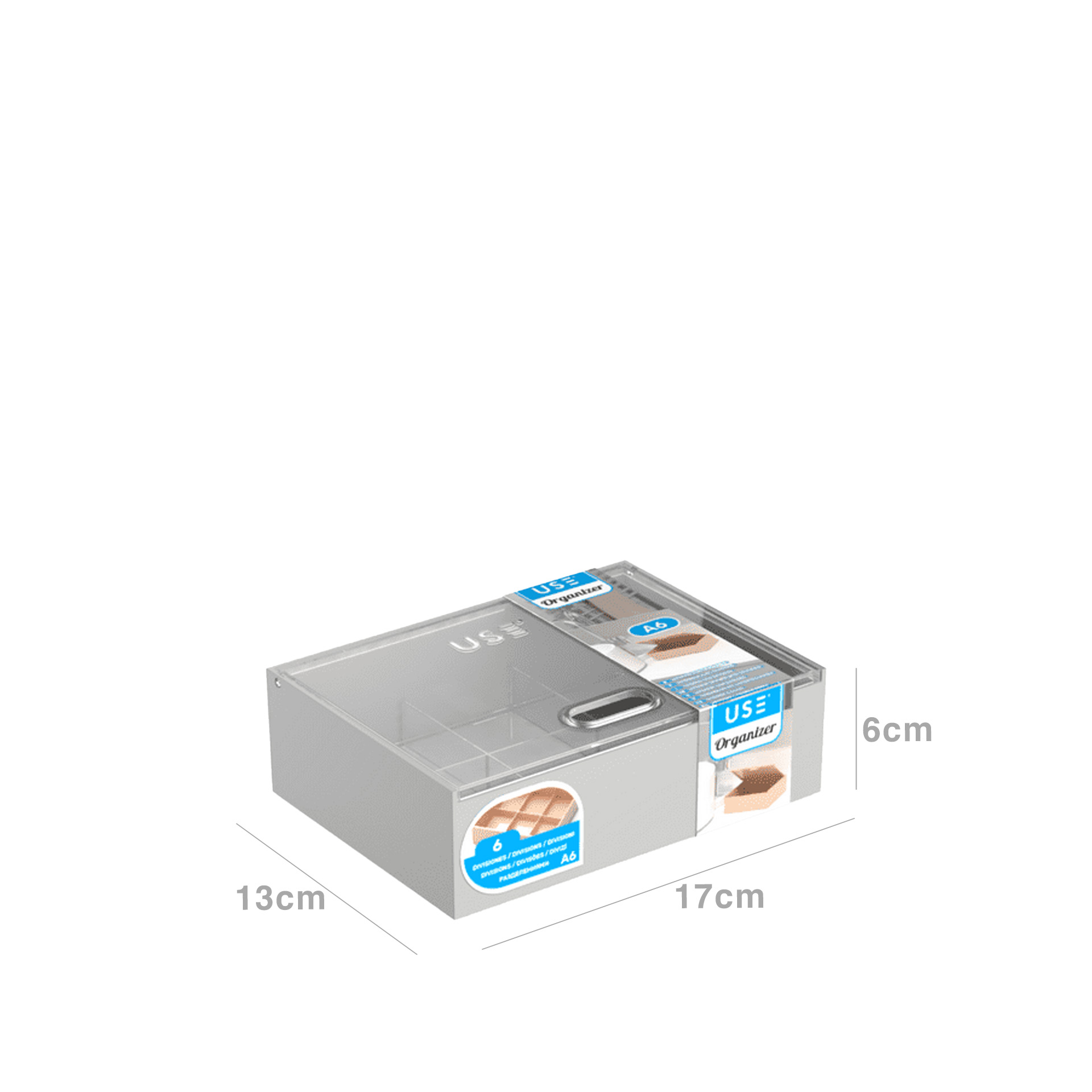 Caixa Organizadora Horizontal Dividida