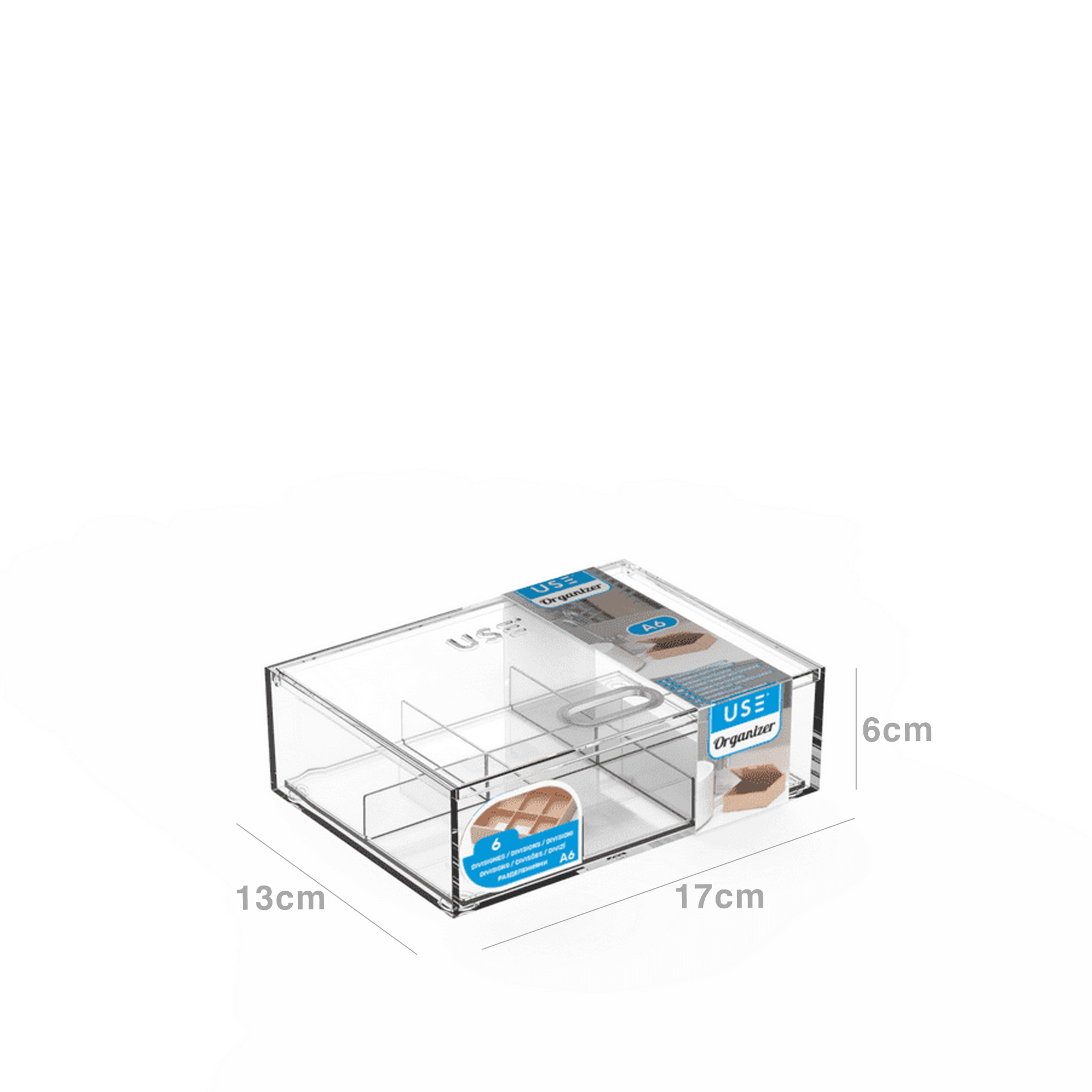 Caixa Organizadora Horizontal Dividida