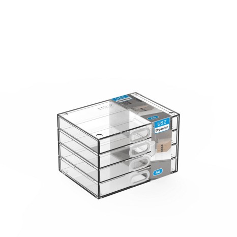 Caixa Organizadora 4 Gavetas A5 23X11X17cm - Image product
