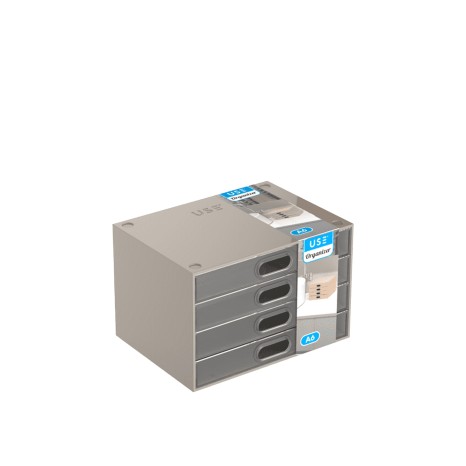Caixa Organizadora 4 Gavetas Transparente - Image product