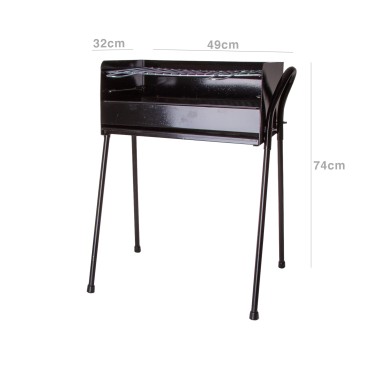 Churrasqueira Ferro Preto 49X32X74cm