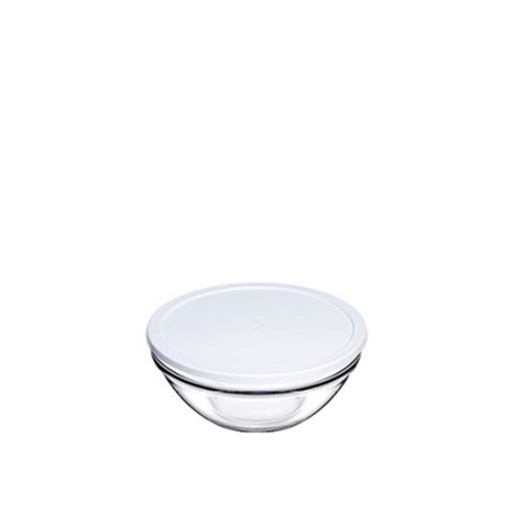 Saladeira Vidro Chefs Tampa Pl�stica 595ml 14X6.3X14cm - Image product