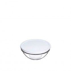 Saladeira Vidro Chefs Tampa Plstica 595ml 14X6.3X14cm