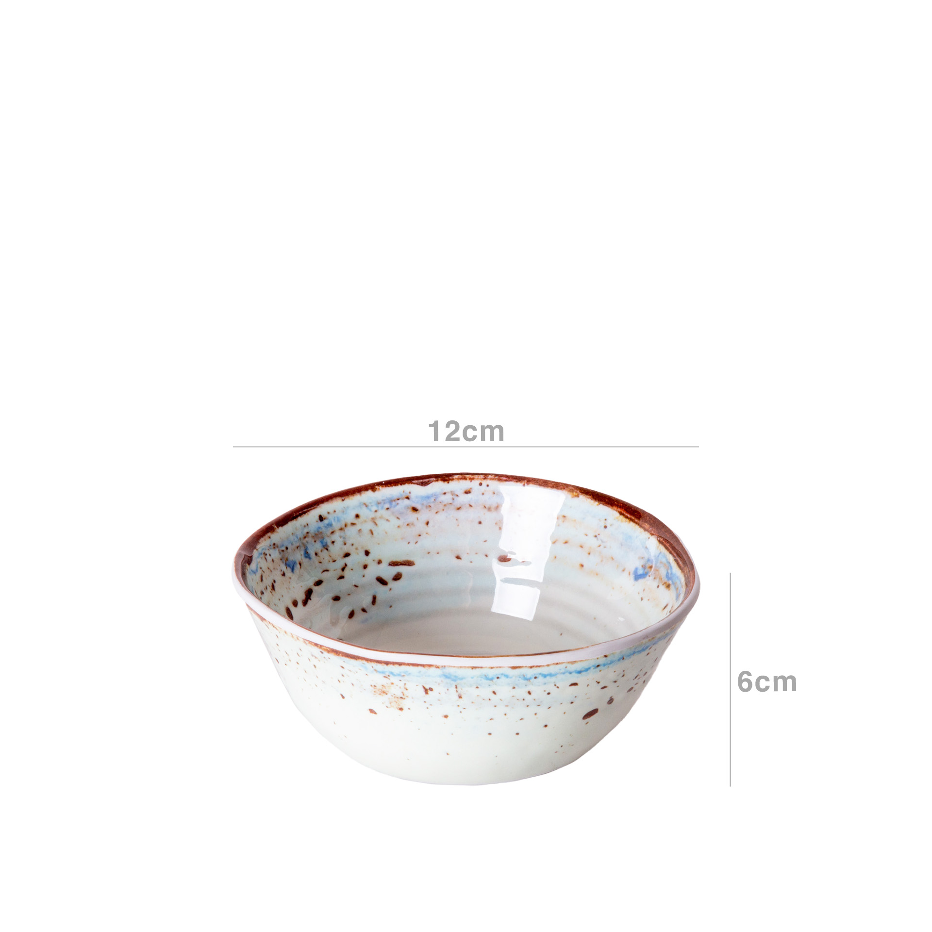 Taça Melamina Messina Branco 12X6cm