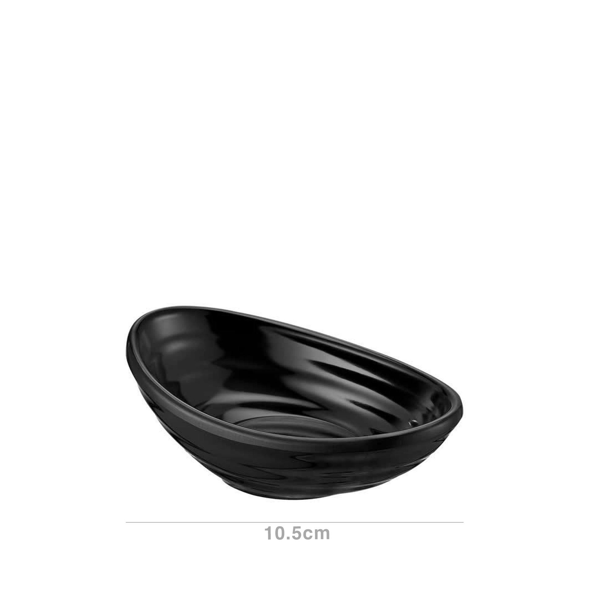 Taça Melamina Gondola 7cl 10.5X6.3X3.3cm Preto