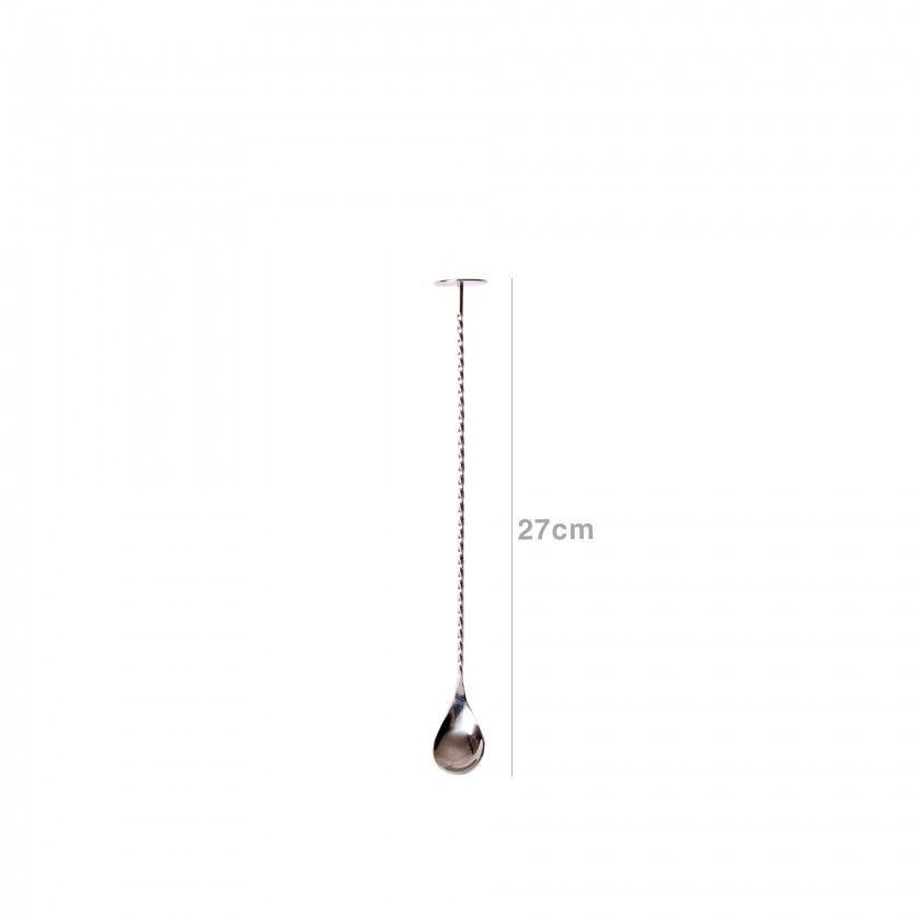 Colher Gin Inox Prateado 27cm Colher Gin Inox Prateado 27cm