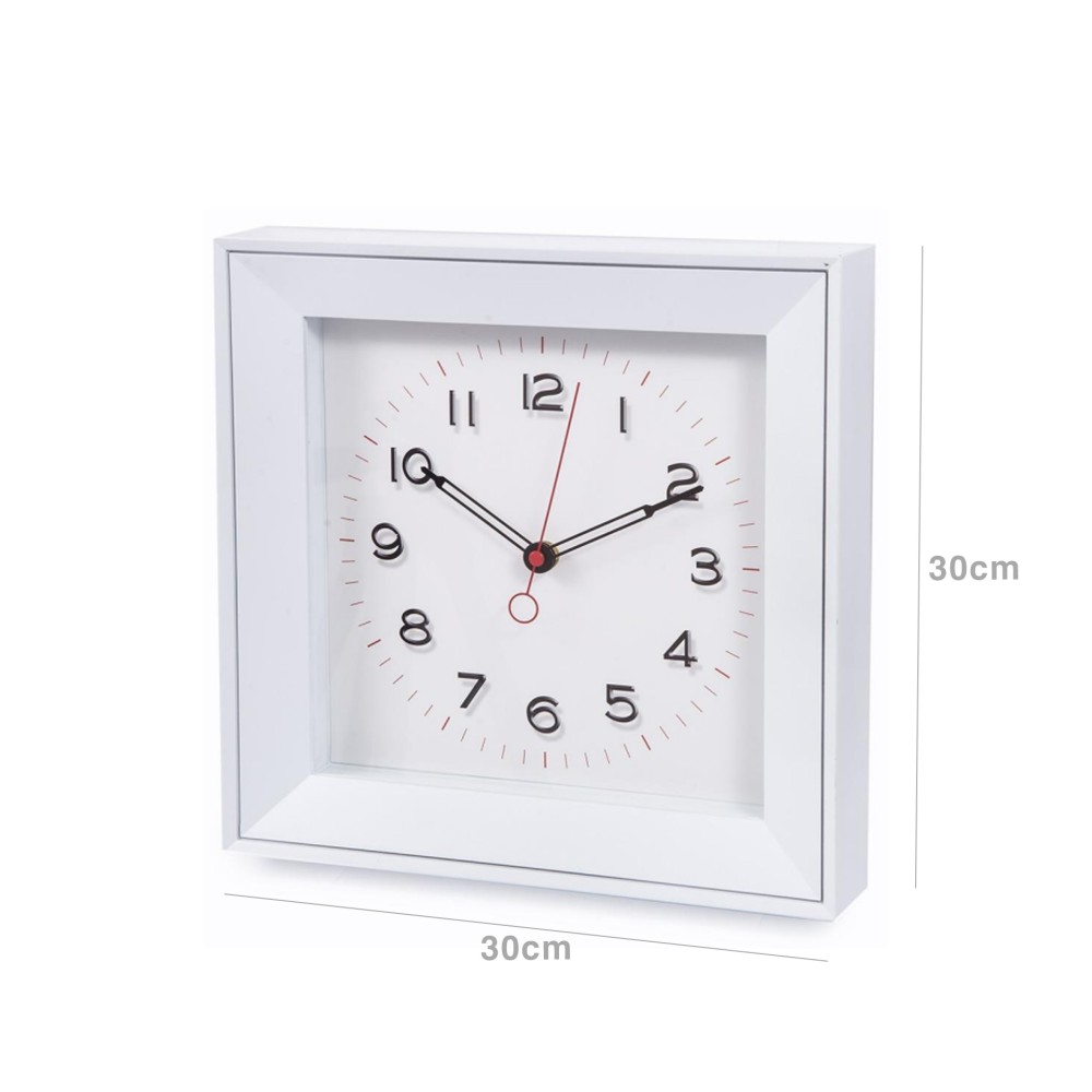 Relógio Parede Timemark Vidro 30X30cm
