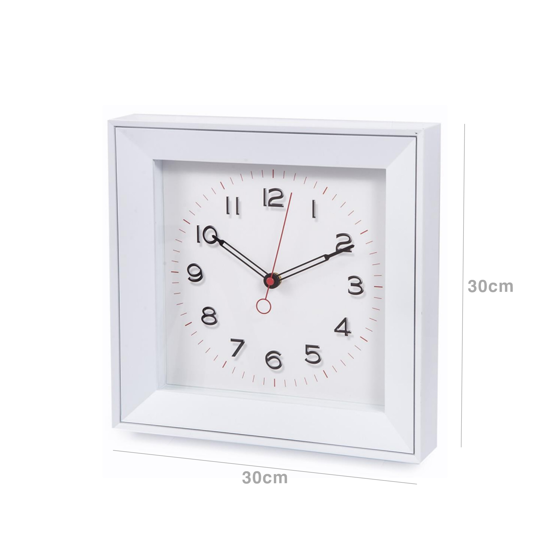 Relógio Parede Timemark Vidro 30X30cm