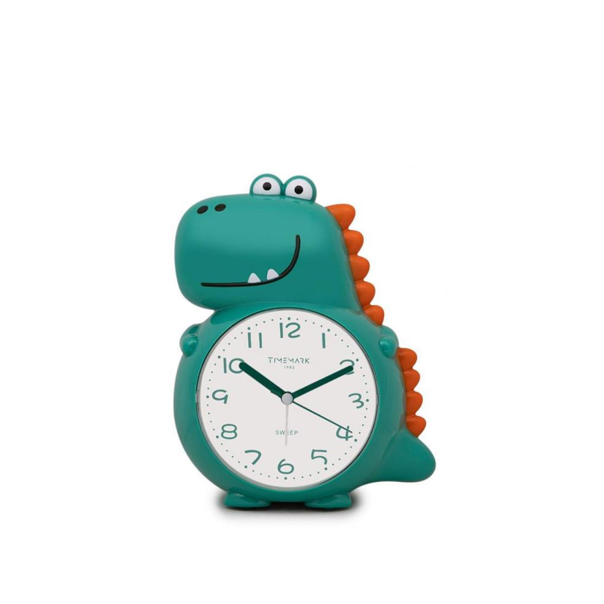 Despertador Analógico Infantil Dino Plástico Azul 22X15X12cm