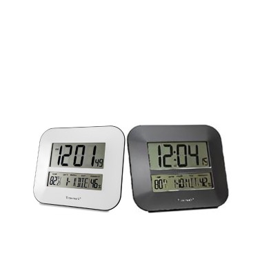 Relógio Parede Timemark Tátil Vidro Branco 27X24X2Cm
