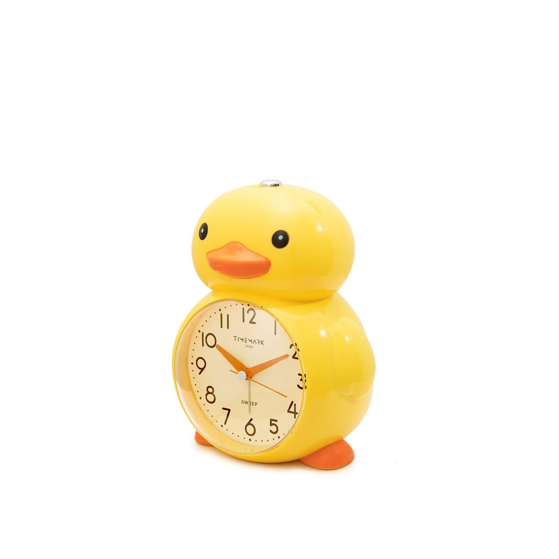 Despertador Analógico Infantil Donald Plástico Amarelo 13X16X10cm