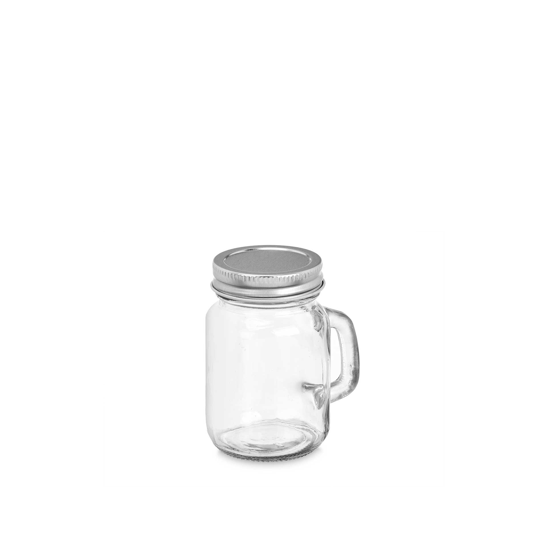 Frasco Hermético Vivalto com Asa Quadrado 0.120ml 5X7X8.5cm