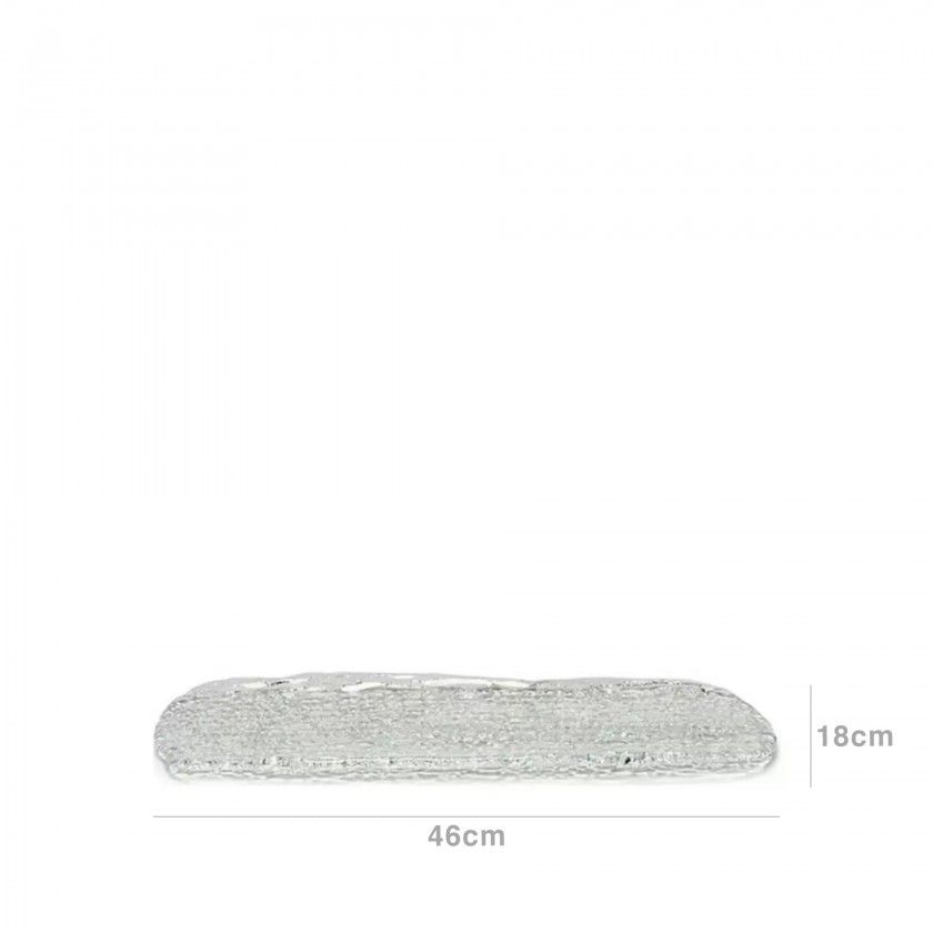 Bandeja Vidro Anna 46X18X2cm