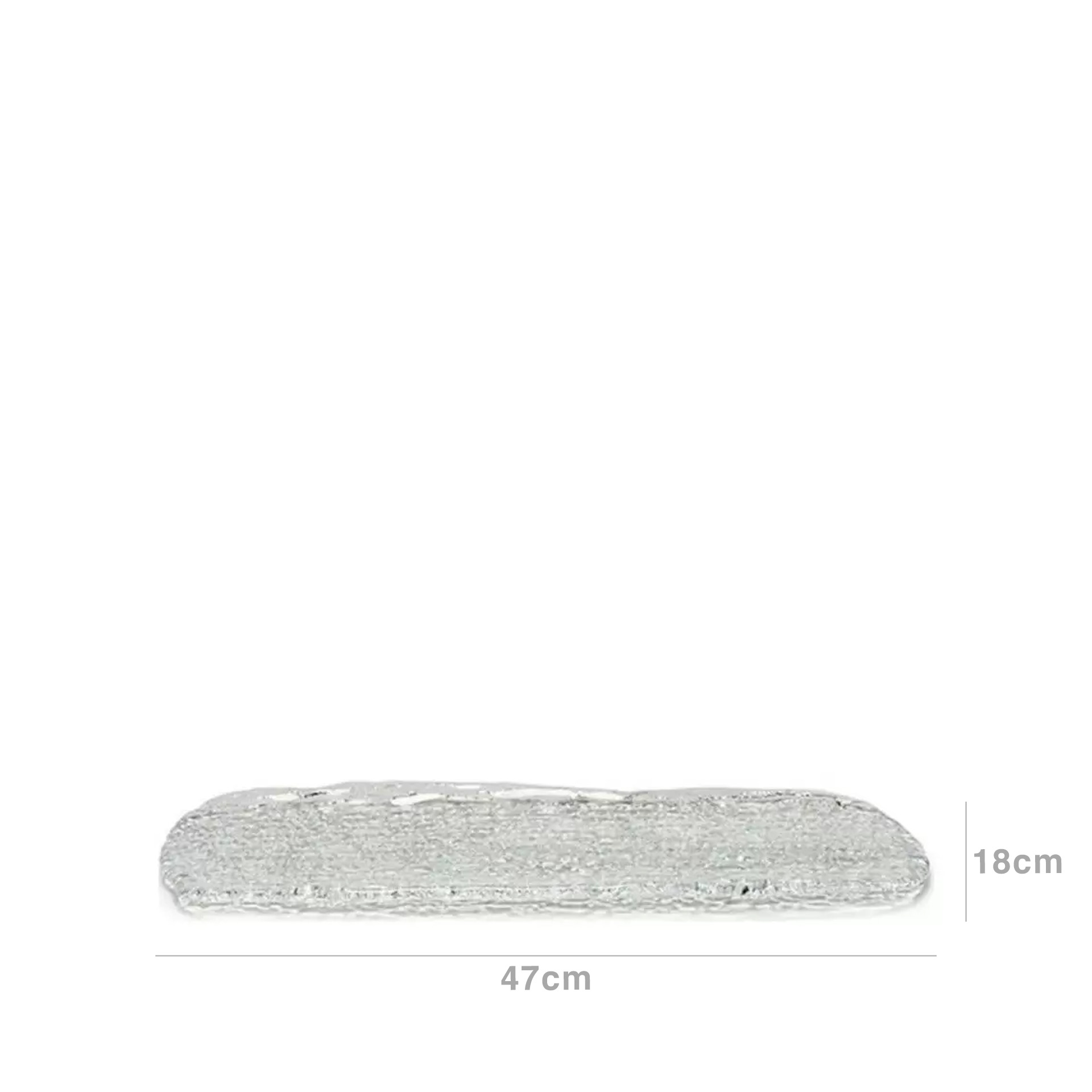 Bandeja Vidro Oasis 47X18X2cm