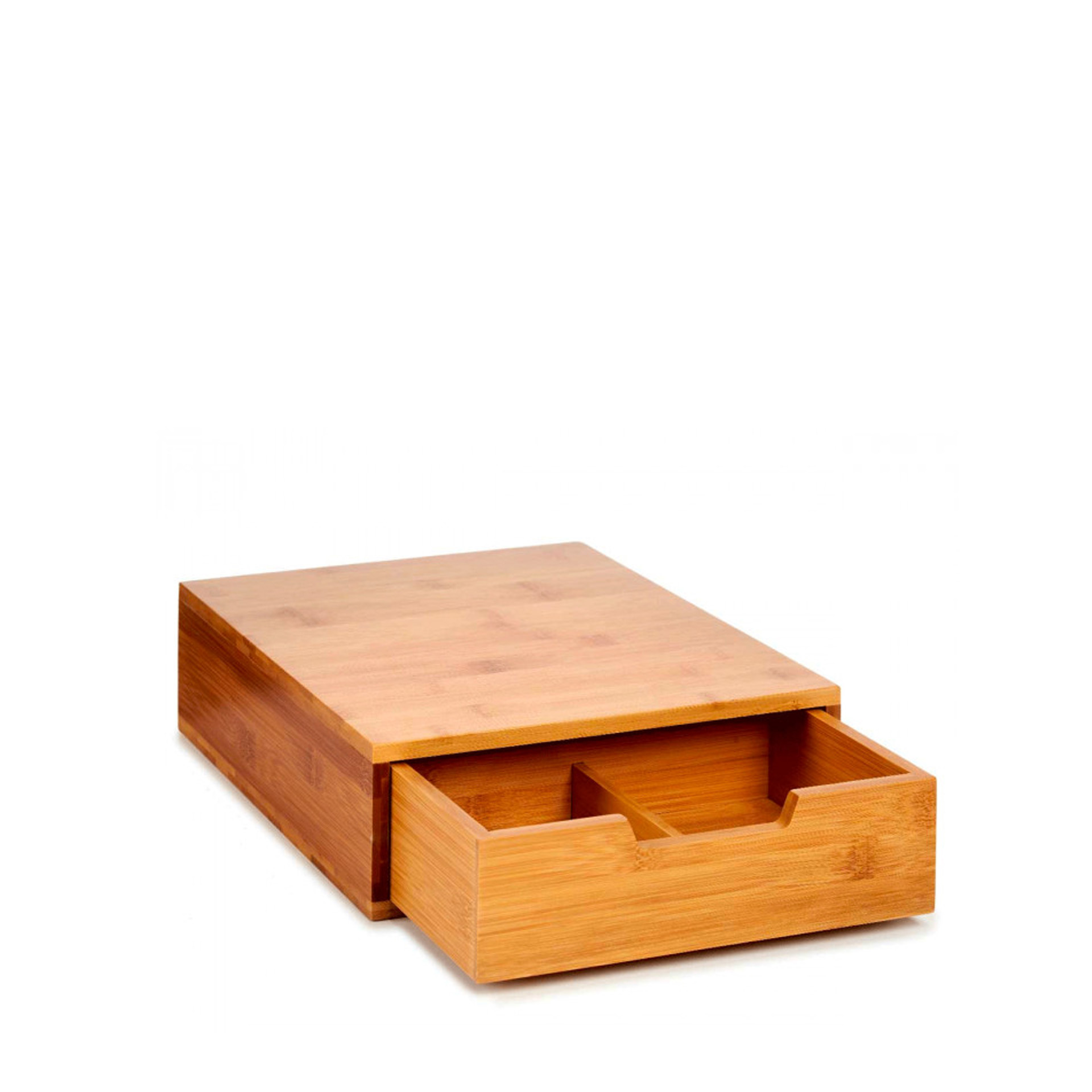 Porta Cápsulas Café Bambu 30X30X10cm