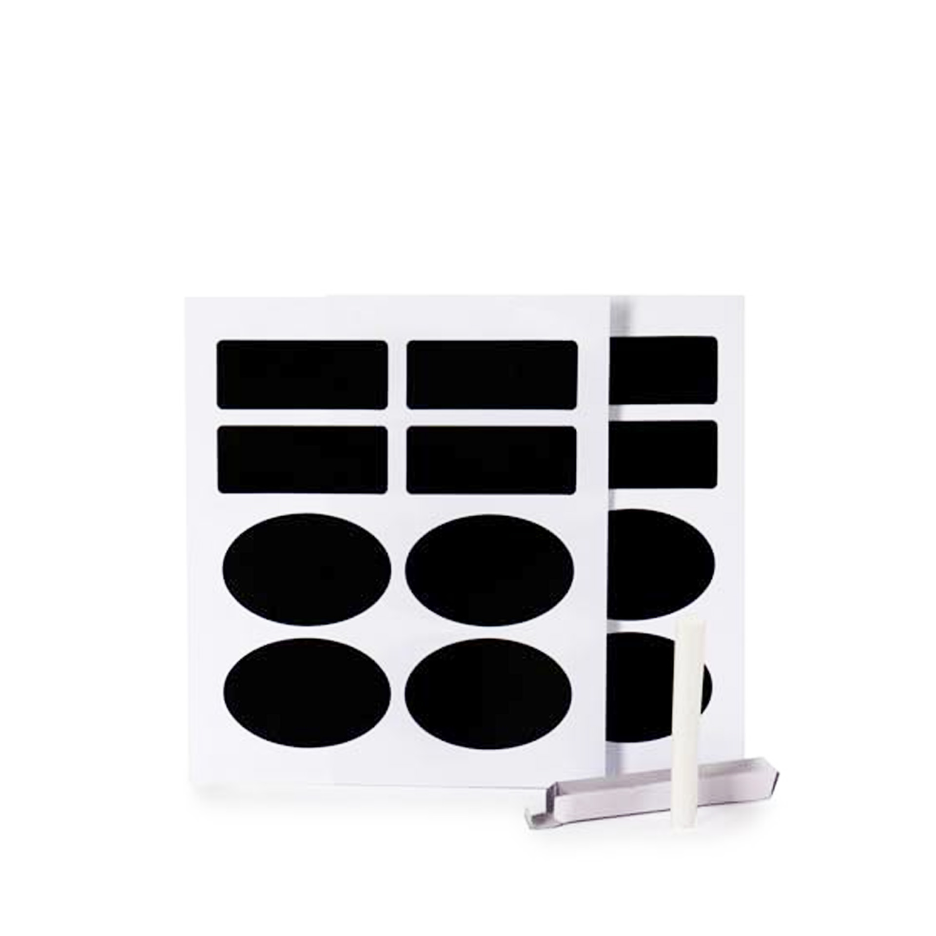 Autocolantes Quadro Negro + Giz Pack 16