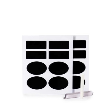Autocolantes Quadro Negro + Giz Pack 16