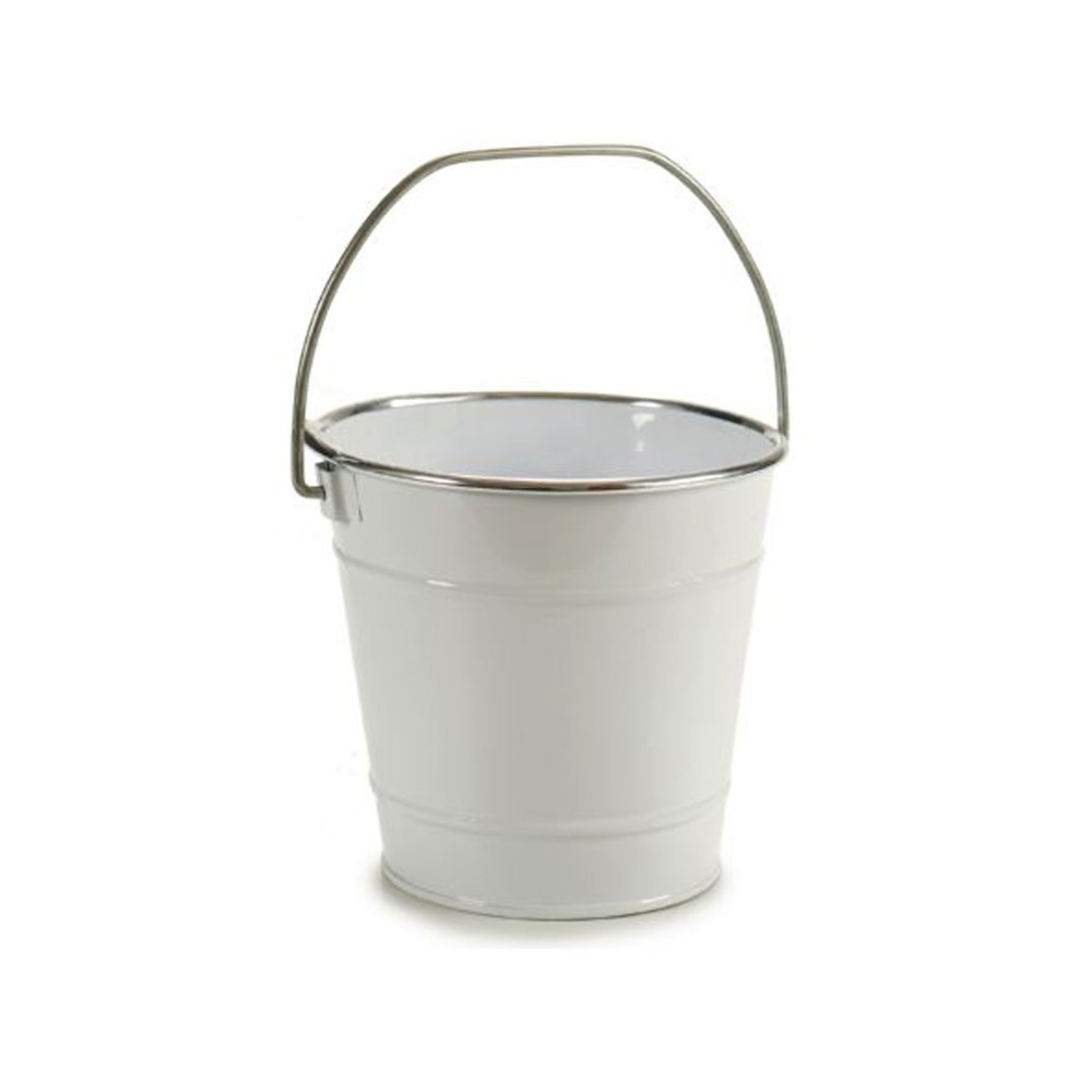 Balde Metal Fio Prata 1500ml 16.5X18.5X23.5cm