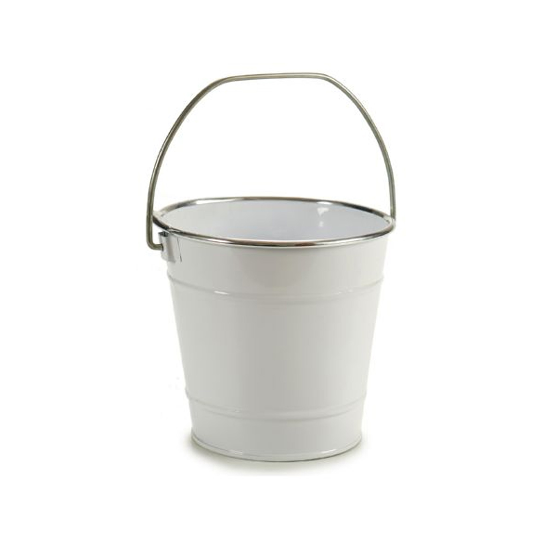 Balde Metal Fio Prata 1500ml 16.5X18.5X23.5cm