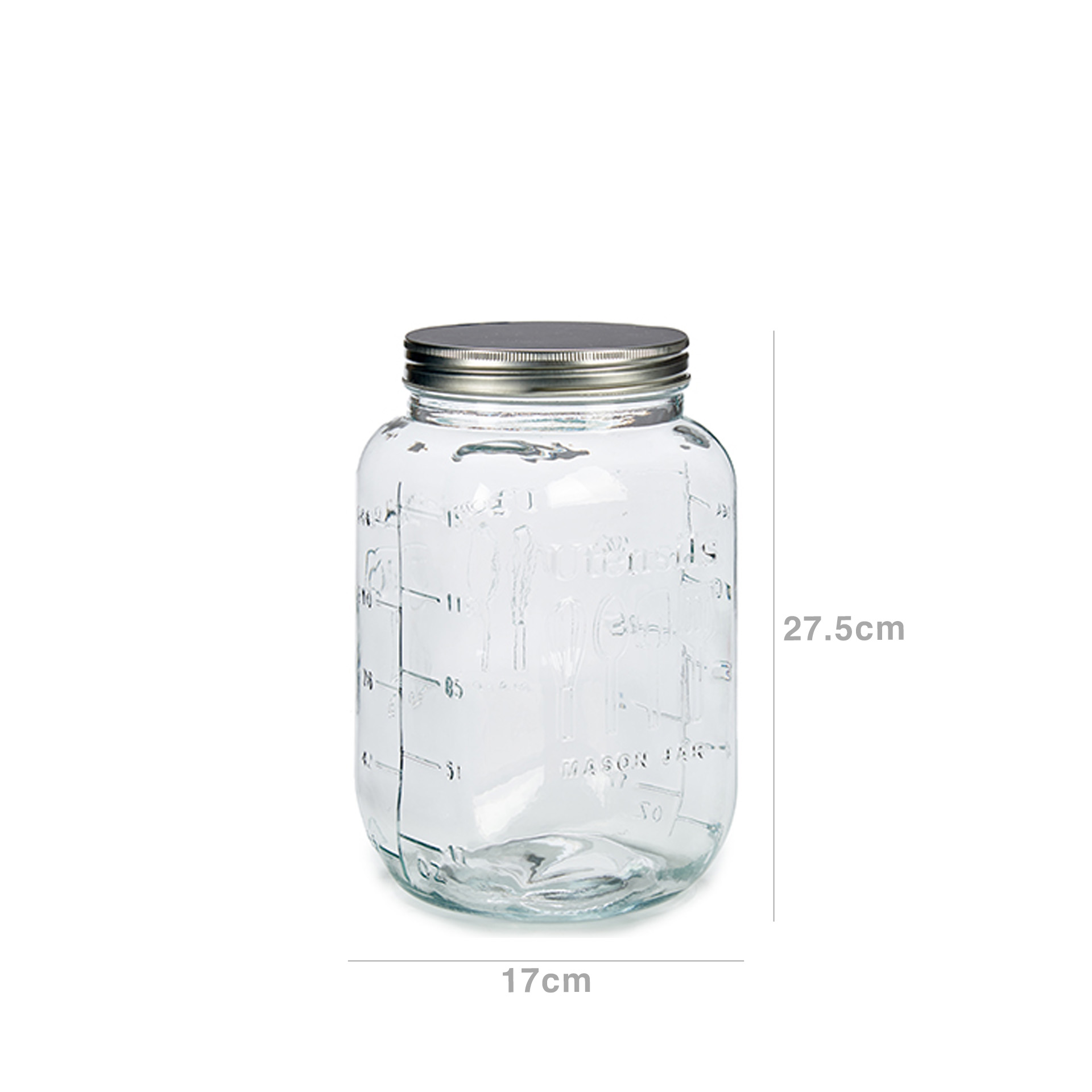 Frasco Hermético Vivalto 5000ml 17X27.5cm